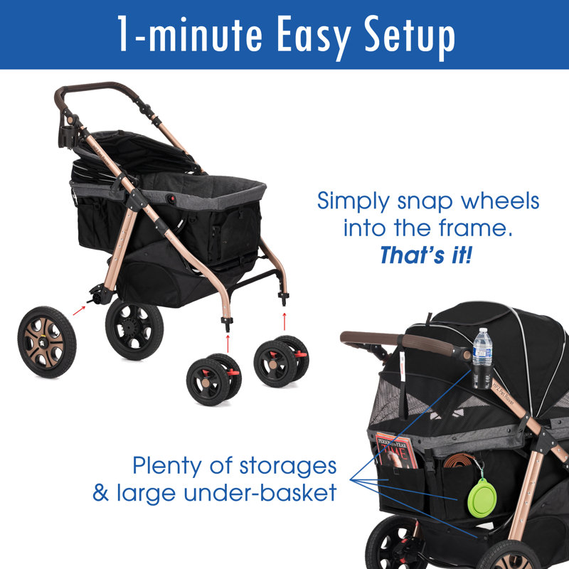HPZ Pet Rover Titan HD Folding Standard Stroller & Reviews Wayfair